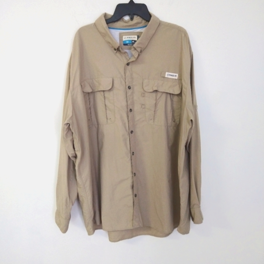 Magellan Outdoors Button Down Long Sleeve Shirt Size 3X